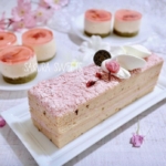 桜のスクエアケーキ